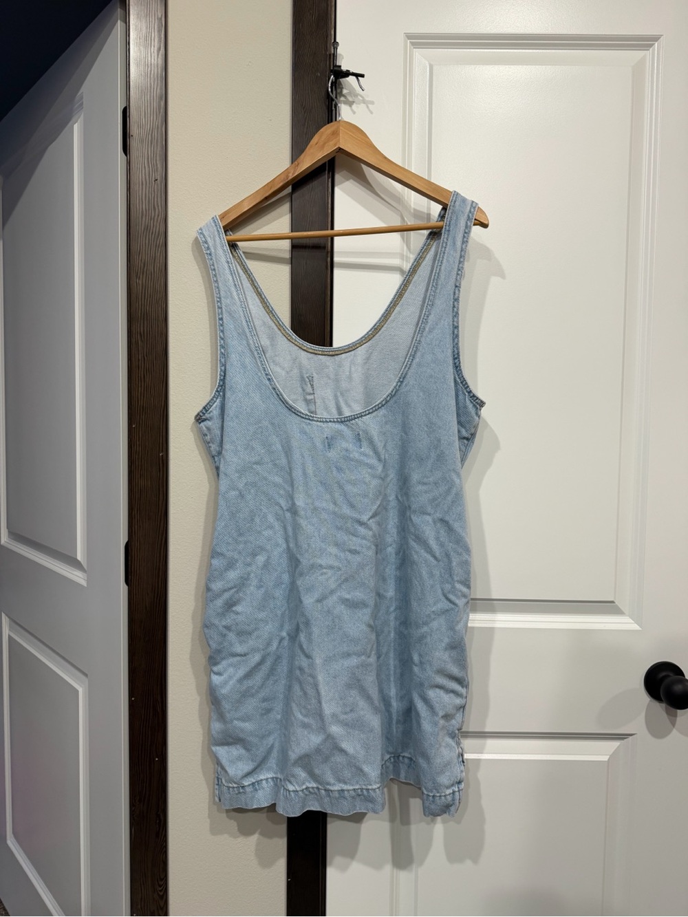 Universal Thread Light Blue Denim Romper - Picture 2 of 3